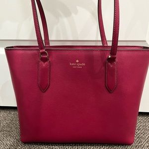 Brand New with tags Kate spade tote in color berry Cobb